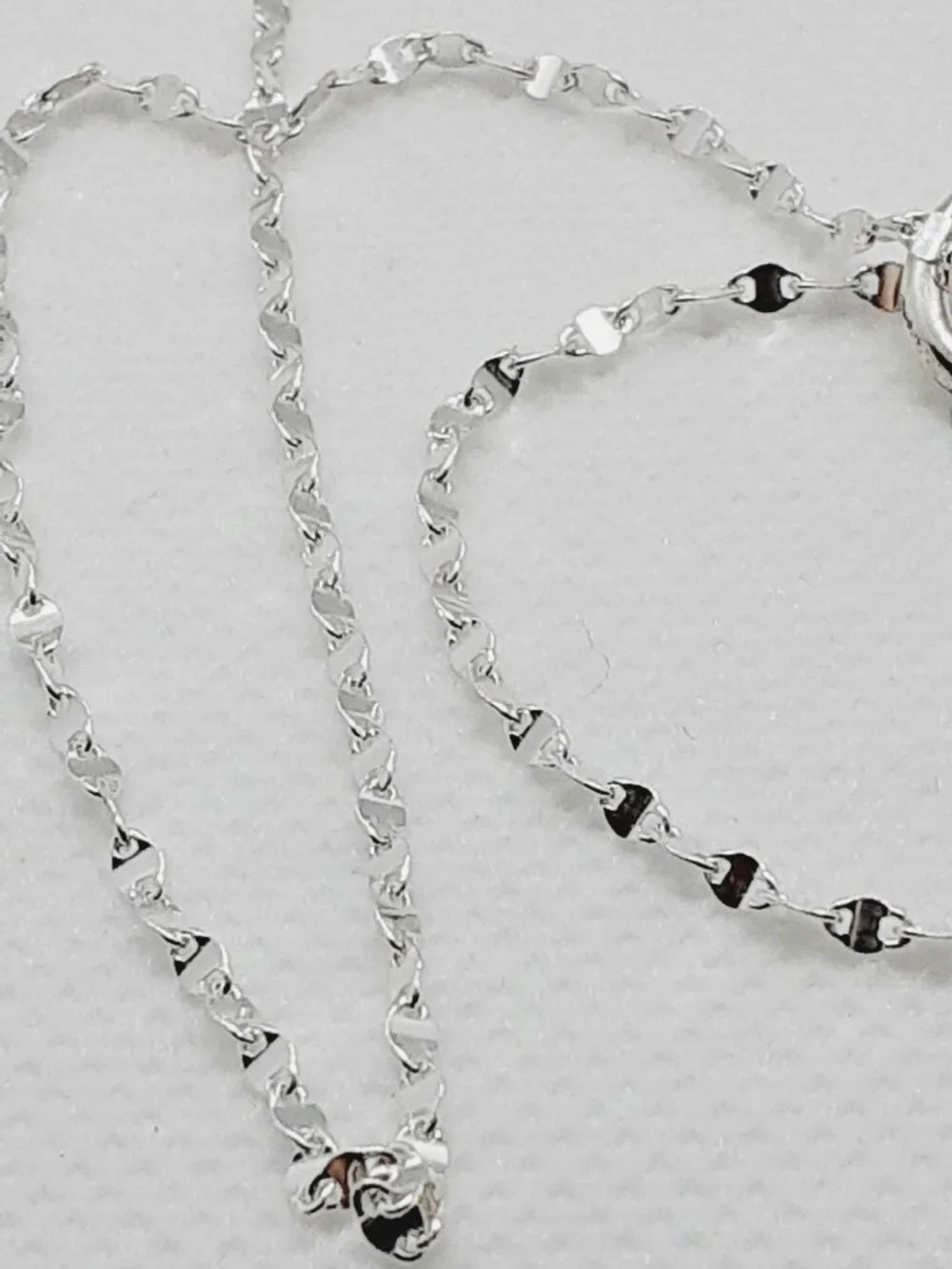 NEW sparkling 925 silver heart necklace - Picture 4 of 10
